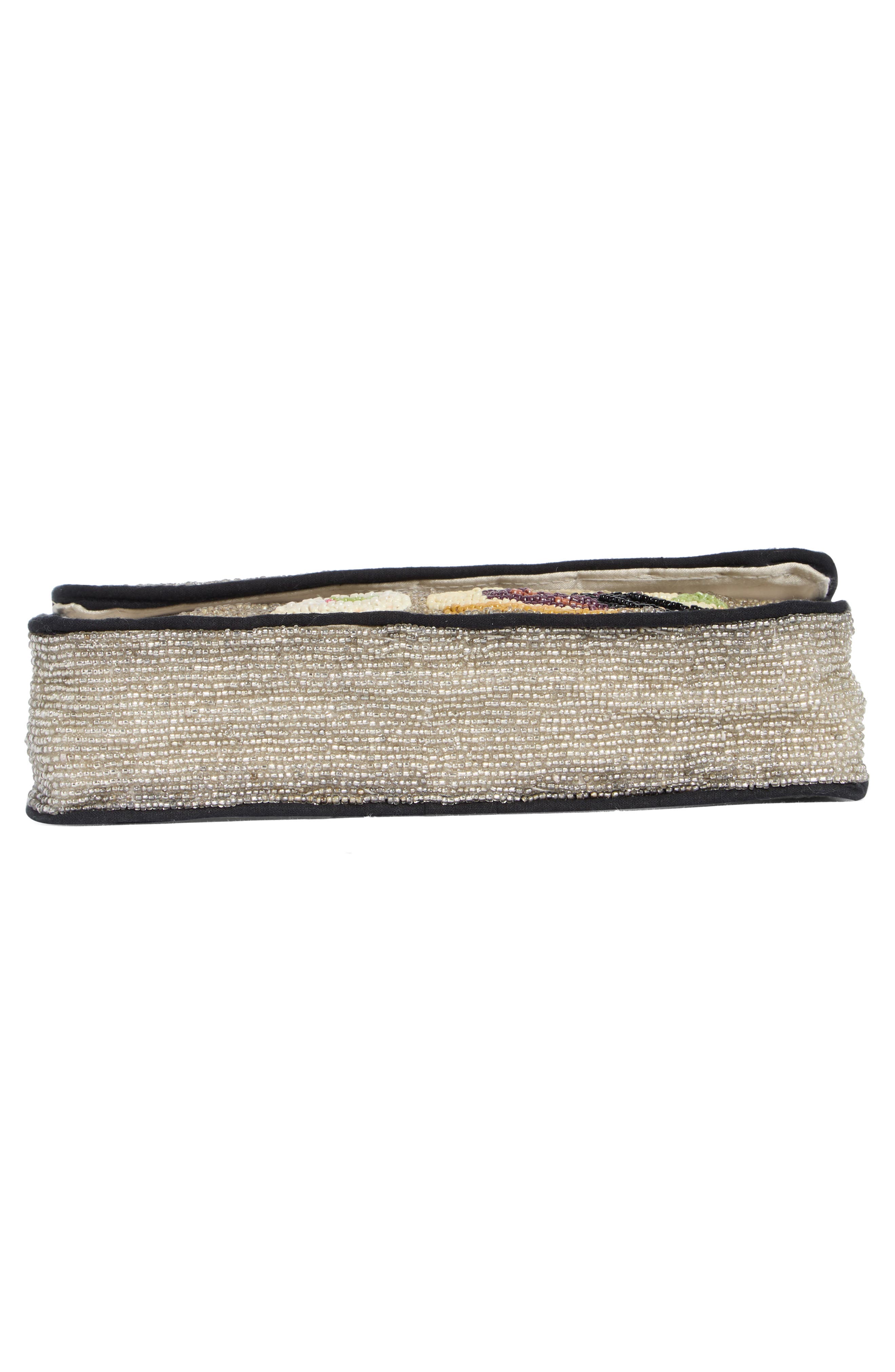 Collection XIIX Beaded Sushi Baguette Shoulder Bag, Alternate, color, Silver Multi