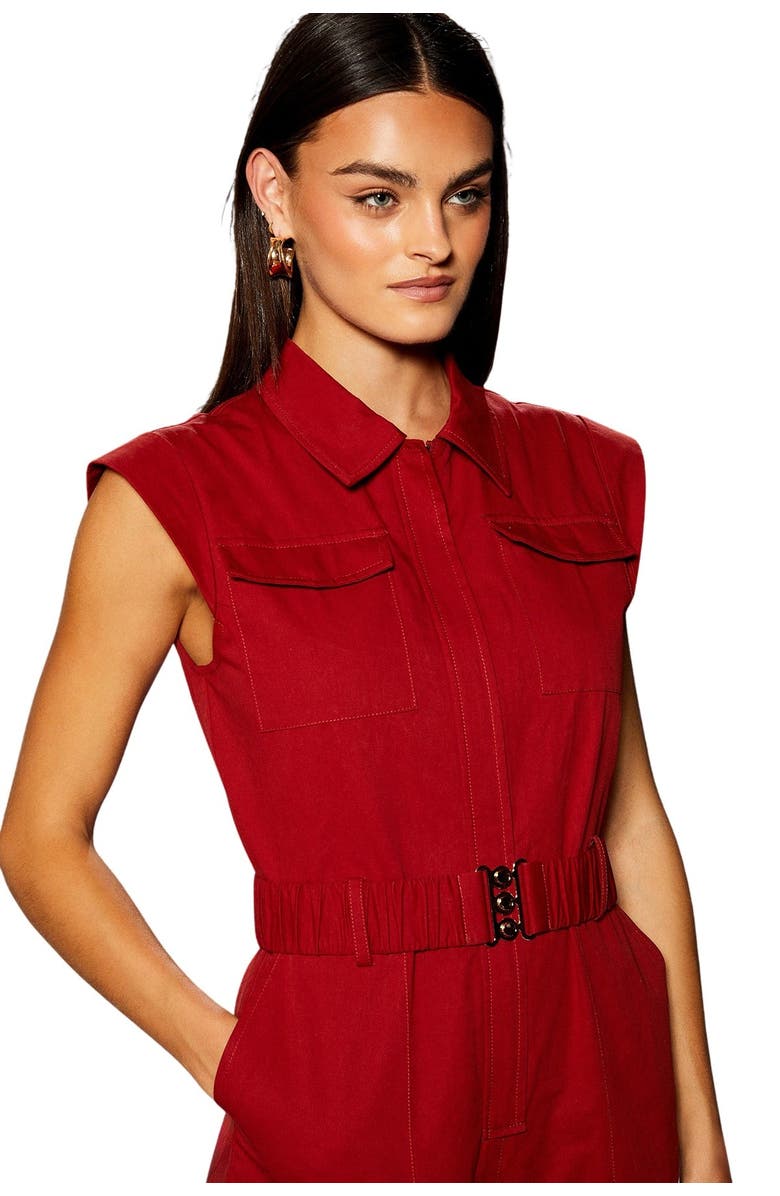 Warehouse Runway Utility Jumpsuit, Alternate, color, Red