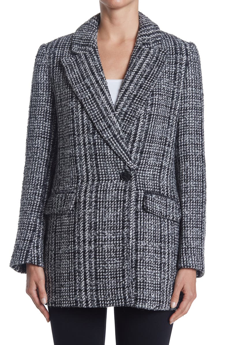 TRUTH BY REPUBLIC Notch Lapel Single Breasted Tweed Blazer, Alternate, color,