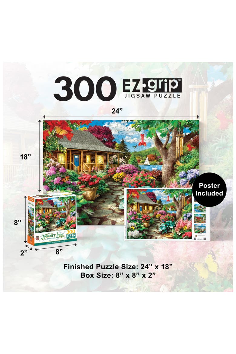 Hummingbird in Bloom 300 Piece Puzzle, Alternate, color, Multicolor