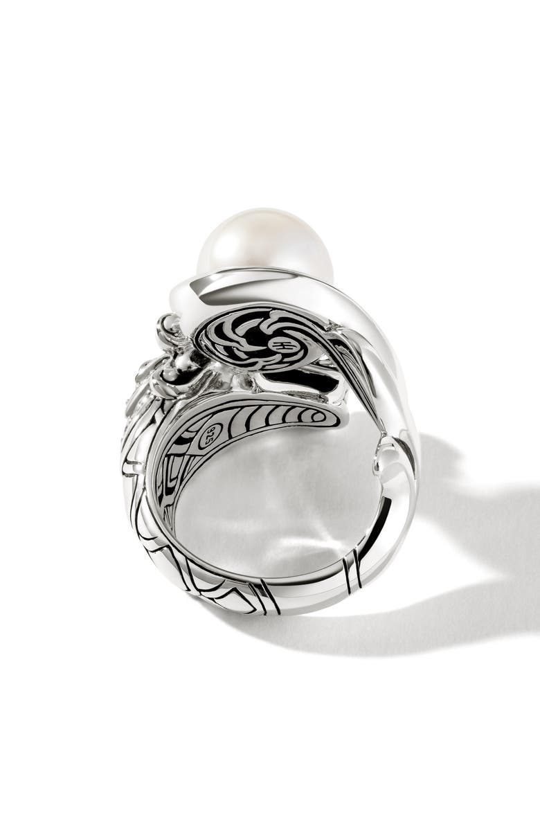 John Hardy Legends Naga Pearl Pavé Ring, Alternate, color,