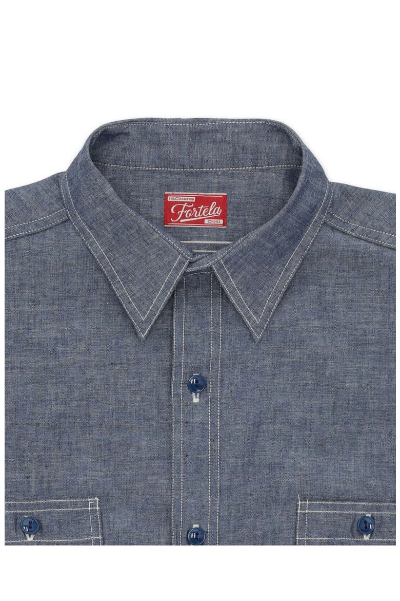 Otero Chambray Shirt, Alternate, color, BLUE