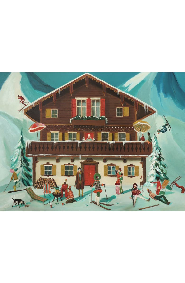 NEW YORK PUZZLE COMPANY Mountain Moguls 1000 Piece Puzzle, Alternate, color, NO COLOR