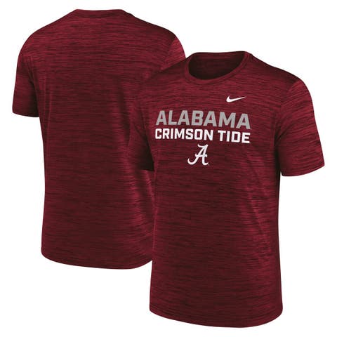 Men's Nike Crimson Alabama Crimson Tide Campus Center Stack Velocity Dri-FIT T-Shirt