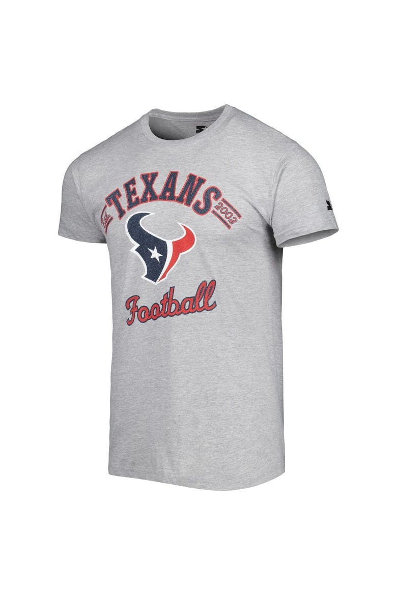 Men's Starter Heathered Gray Houston Texans Prime Time T-Shirt, Alternate, color, Gray