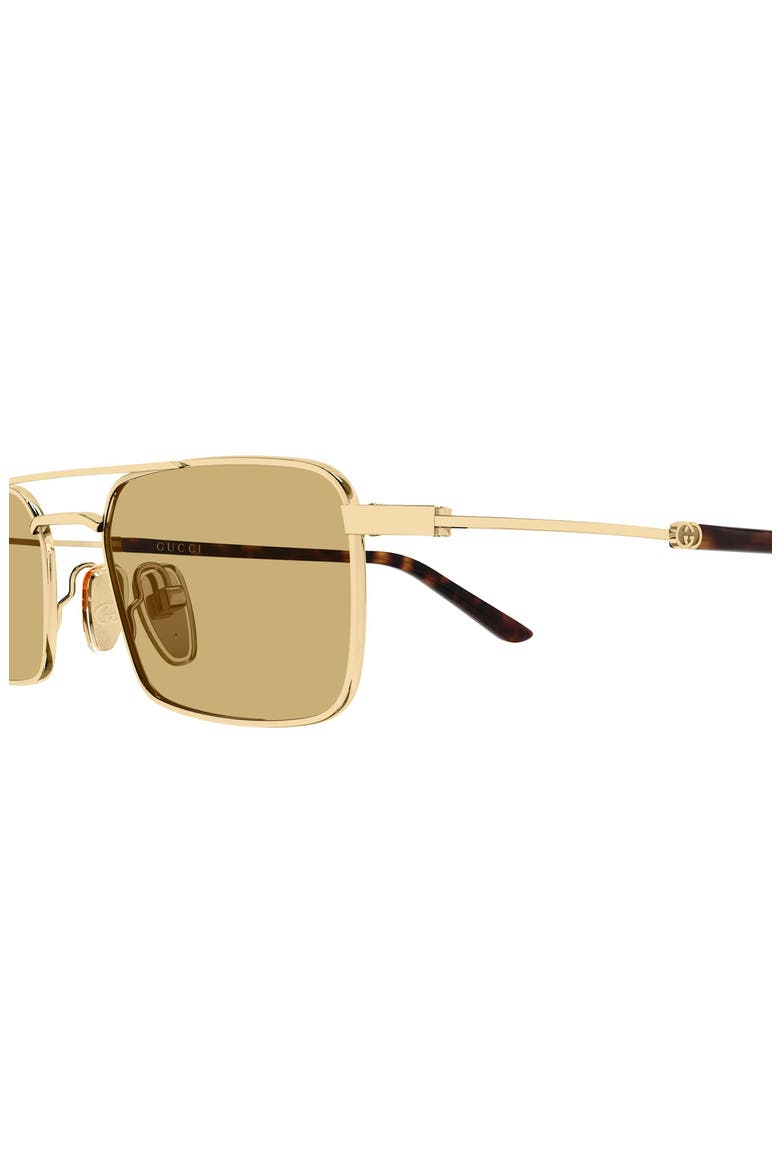 GG2258S 49mm Gradient Rectangular Sunglasses, Alternate, color, GOLD 2