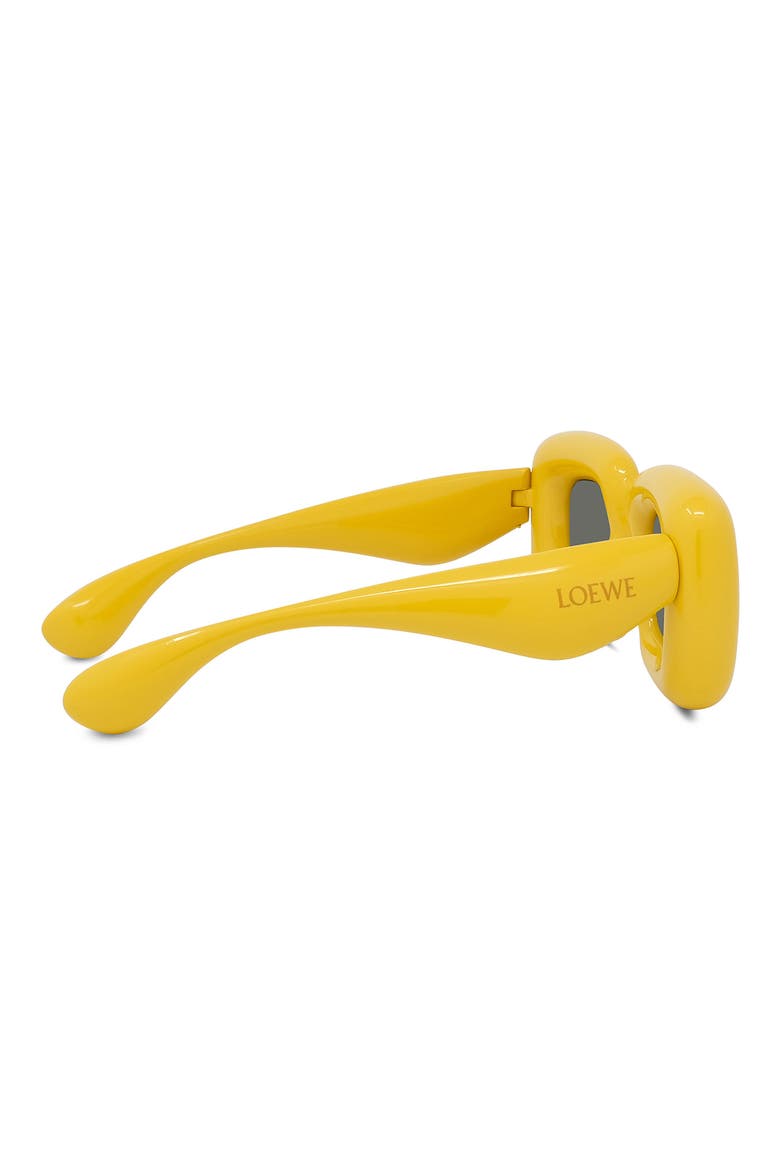 Injected 41mm Square Sunglasses, Alternate, color, SHINY YELLOW / SMOKE