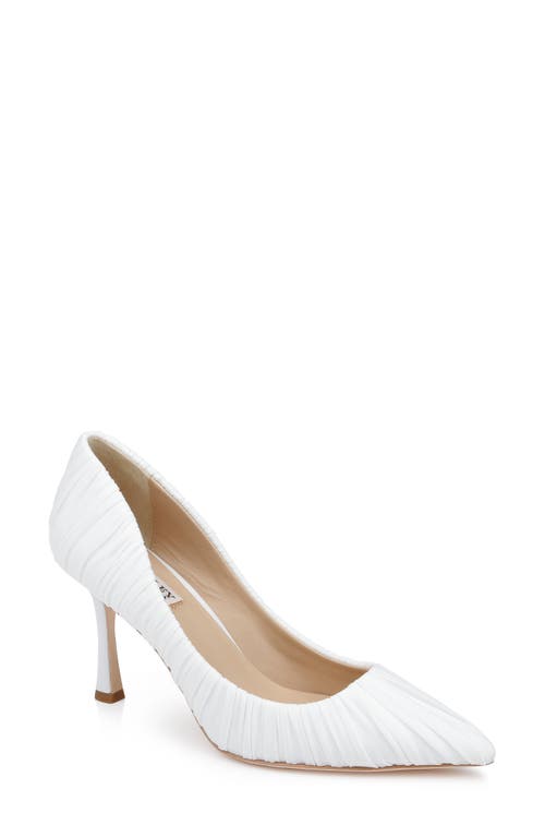 Badgley Mischka Collection Veronika Pointed Toe Pump In White