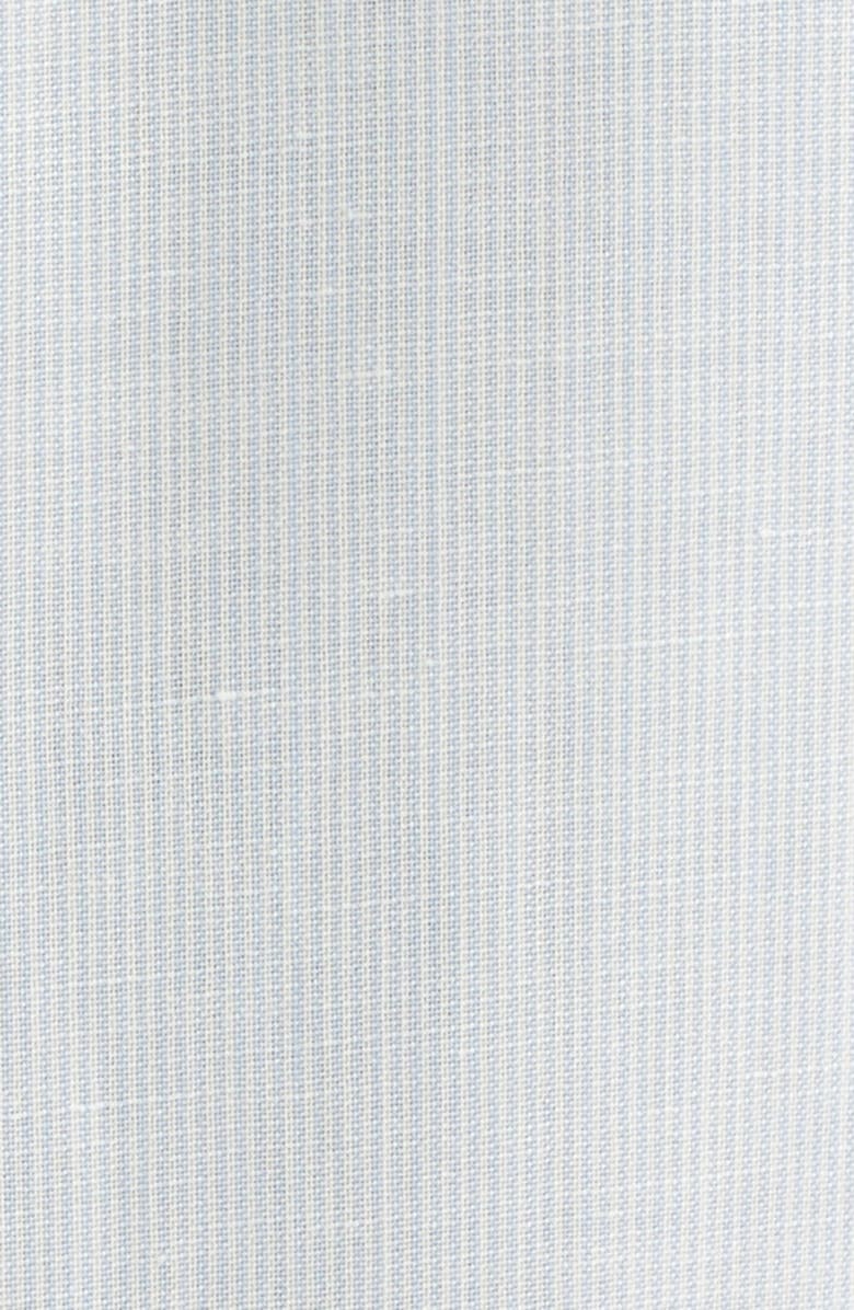 1863 by Eterna Soft Luxury Modern Fit Wool & Linen Non-Iron Dress Shirt, Alternate, color, Sky