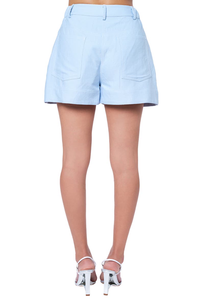 Susana Cotton Blend Short, Alternate, color, LIGHT BLUE