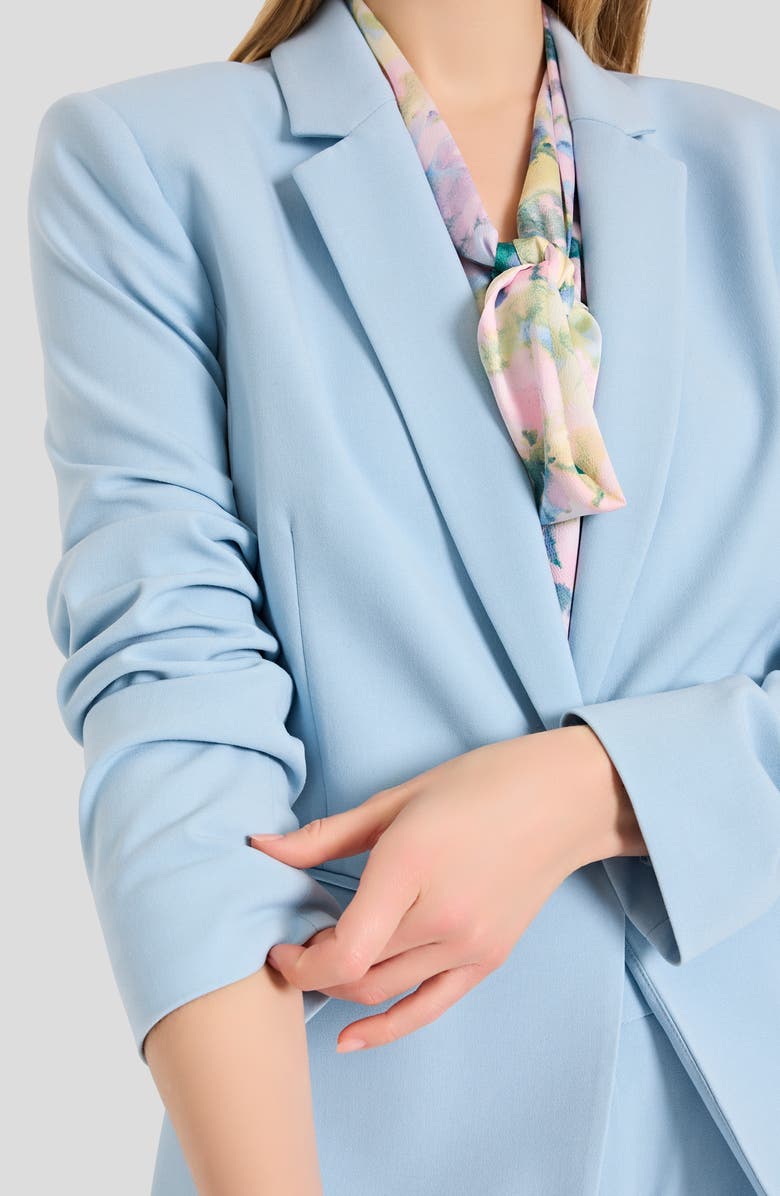 Tahari ASL One-Button Blazer, Alternate, color, Ice Blue