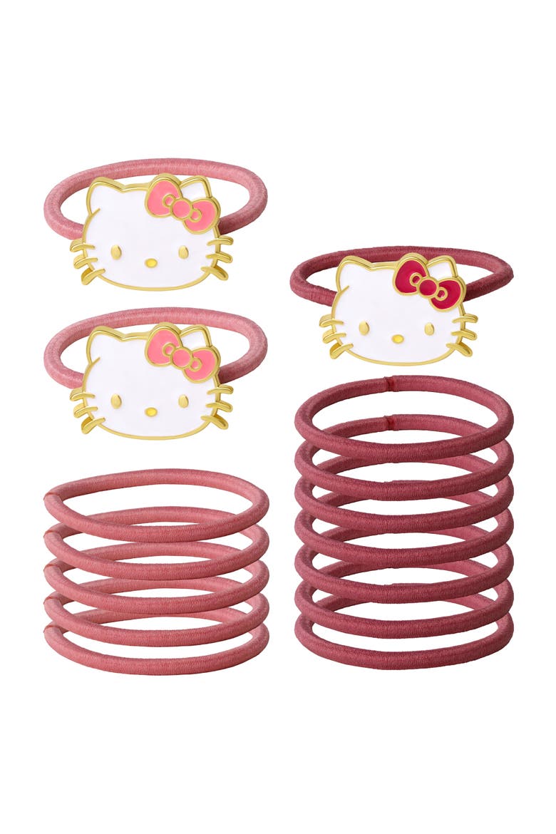 Hair Ties Pack of 15 Official License, Elastic Bands for Hair, Main, color, Pink