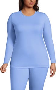 Lands' End Baselayer Cozy Thermaskin Crewneck Top