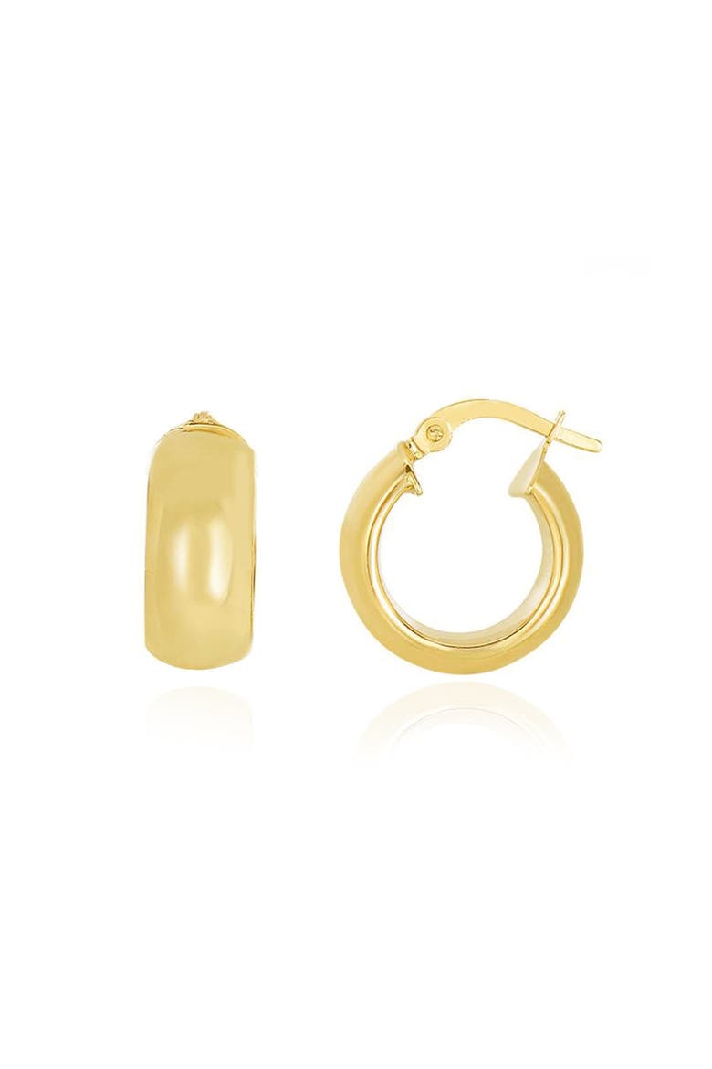 Chunky Hoop Earrings, Main, color, Yellow Gold