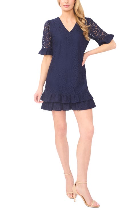 Lace V-Neck Minidress