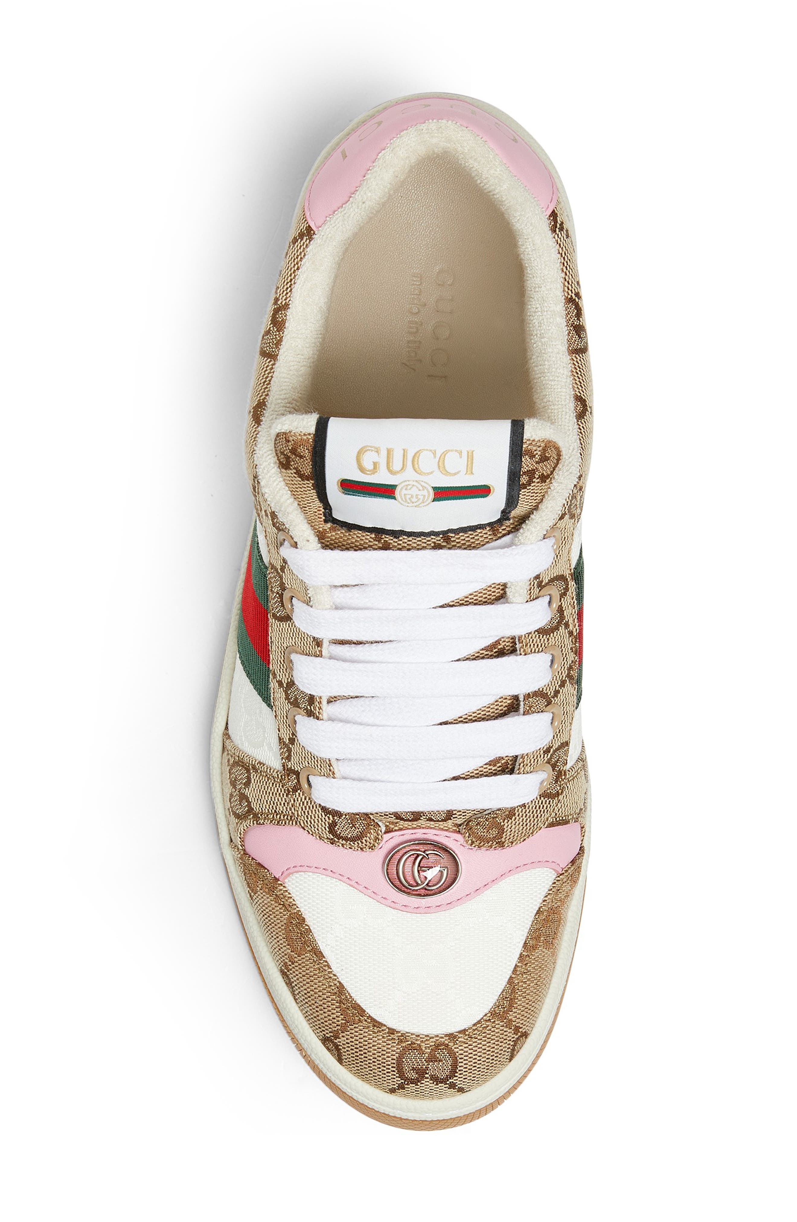 Gucci Screener Sneaker, Alternate, color, Beige