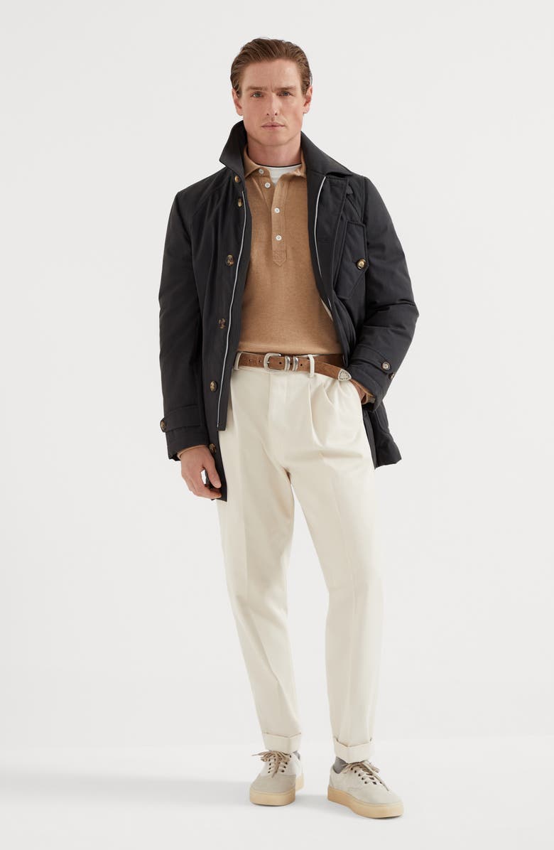 Brunello Cucinelli Techno cotton gabardine outerwear jacket with Thermore<sup>®</sup> padding, Alternate, color, 