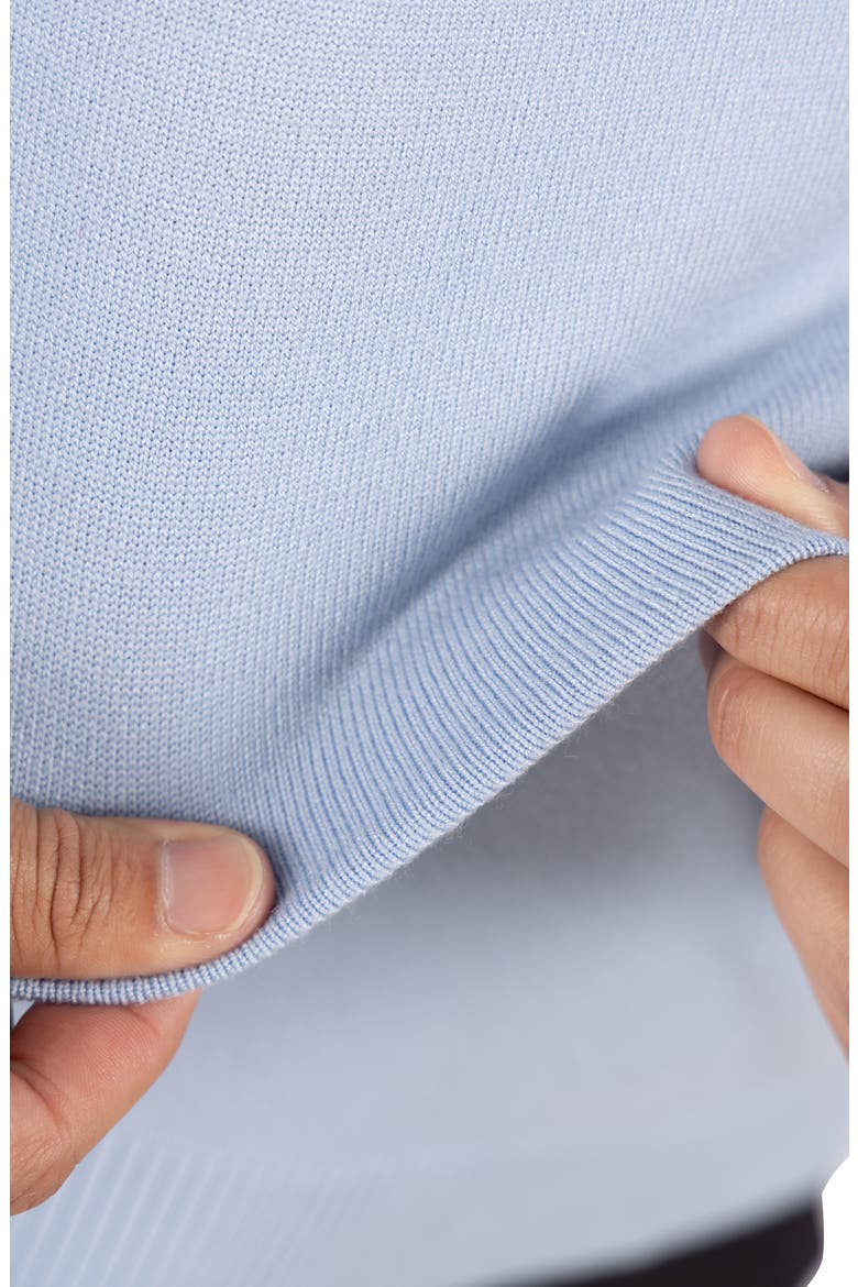 Turtleneck Pullover Sweater, Alternate, color, POWDER BLUE