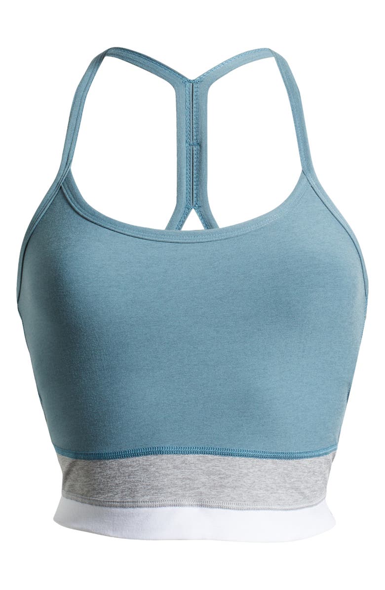 Beyond Yoga Colorblock Space Dye Crop Tank Top, Alternate, color, Storm Tri-Color Heather