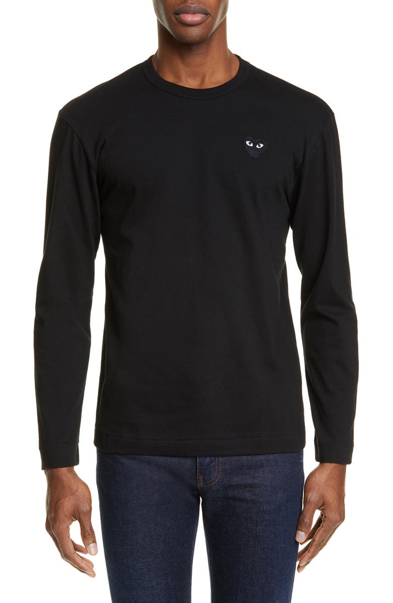 Comme des Garçons PLAY Black Heart T-Shirt, Main, color, 