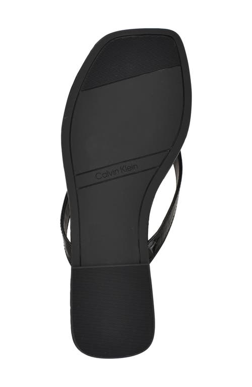 Calvin Klein Stelea Flip Flop In Black