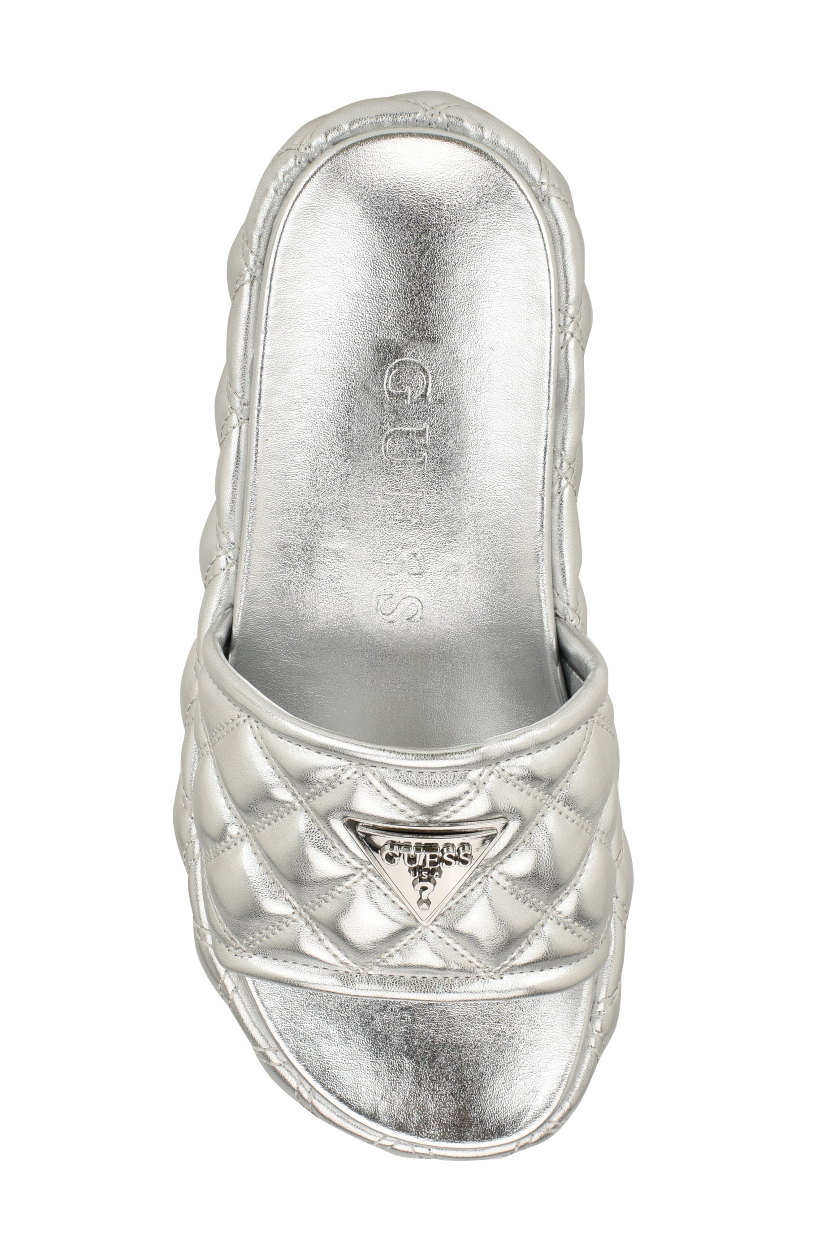 GUESS Longo Platform Slide Sandal, Alternate, color, 