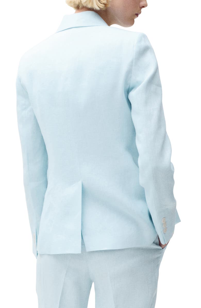 MANGO Boreli Linen Blazer, Alternate, color,