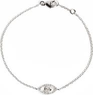 Anzie Classique Pavé Evil Eye Bracelet