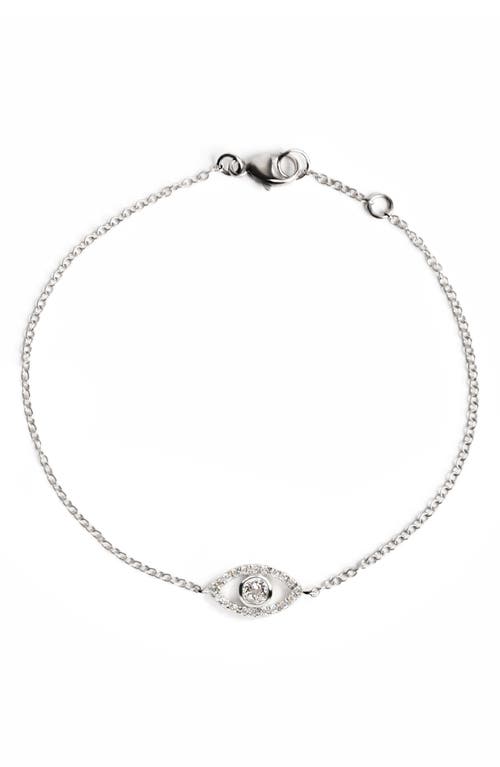 Anzie Classique Pavé Evil Eye Bracelet
