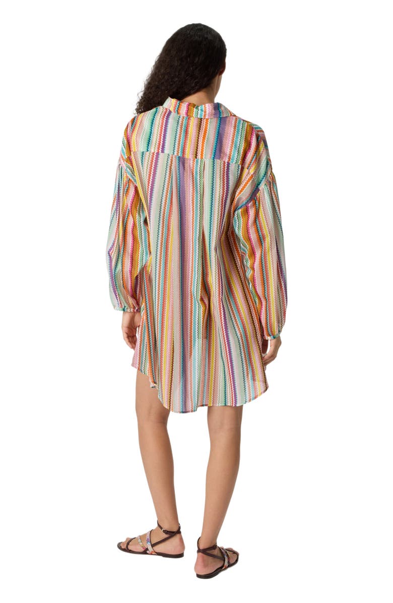 Missoni Shirt In Cotton And Silk With Zigzag Pattern, Alternate, color, Multicoloured