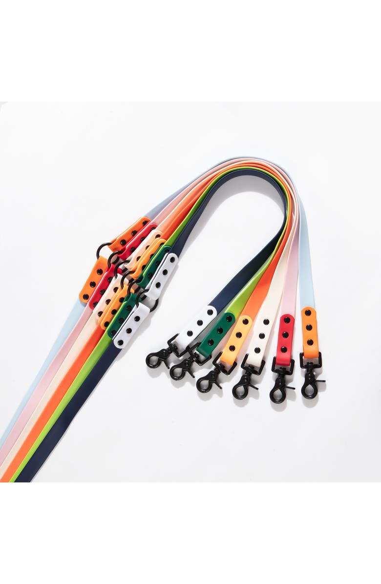 The Licker Store Luna Adjustable 6-in-1 Waterproof Hands-Free Leash and Collar with LED Flashlight, Bag Dispenser, and Poop Bag Holder, Alternate, color, Black