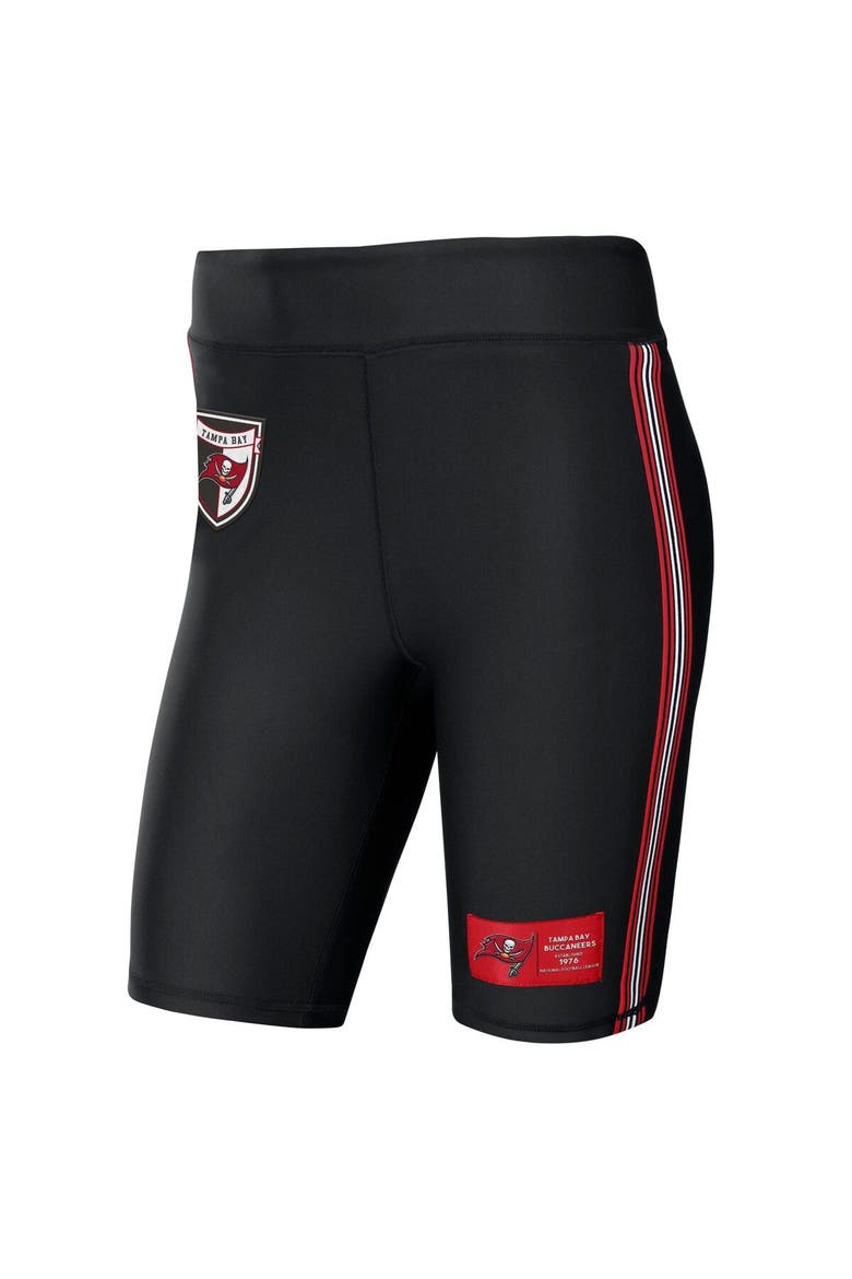 Women's WEAR by Erin Andrews Black Tampa Bay Buccaneers Biker Shorts, Alternate, color, Black