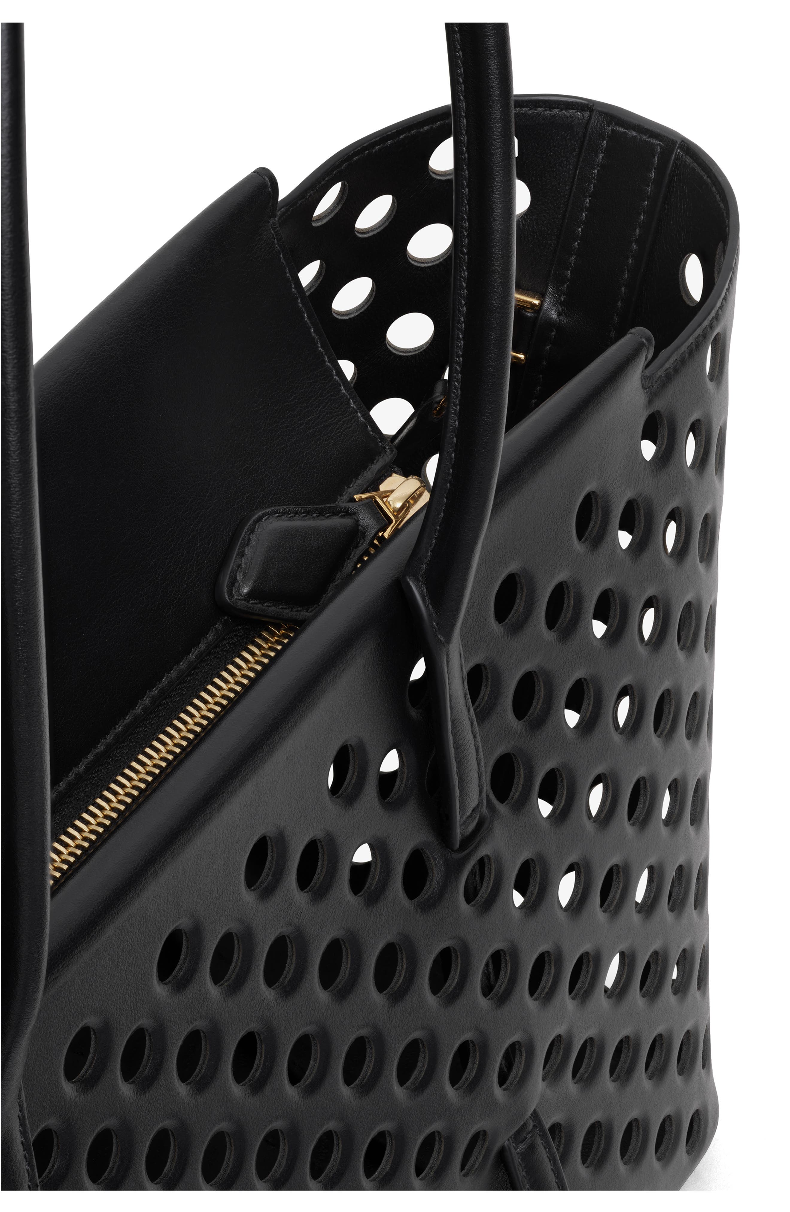 Alaïa Neo Mina 32 Perforated Calfskin Tote, Alternate, color, 