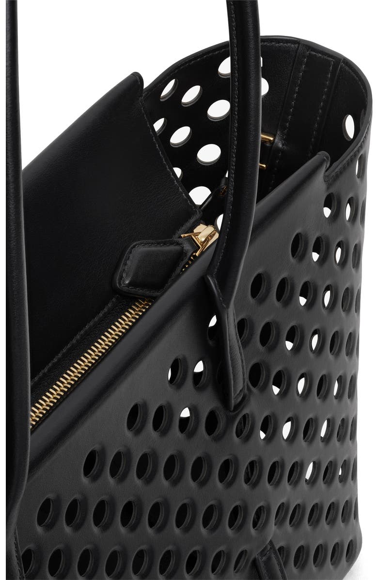 Alaïa Neo Mina 32 Perforated Calfskin Tote, Alternate, color,