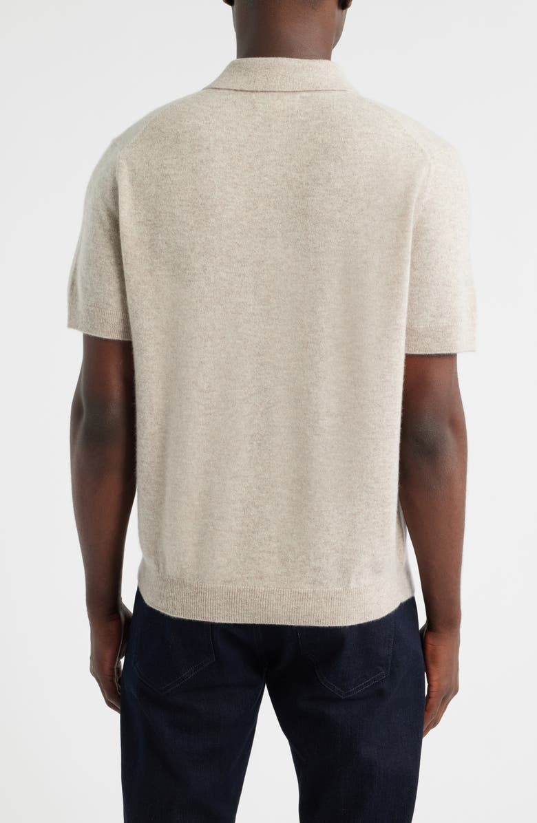 Nordstrom Cashmere Polo, Alternate, color, Beige Hummus Heather