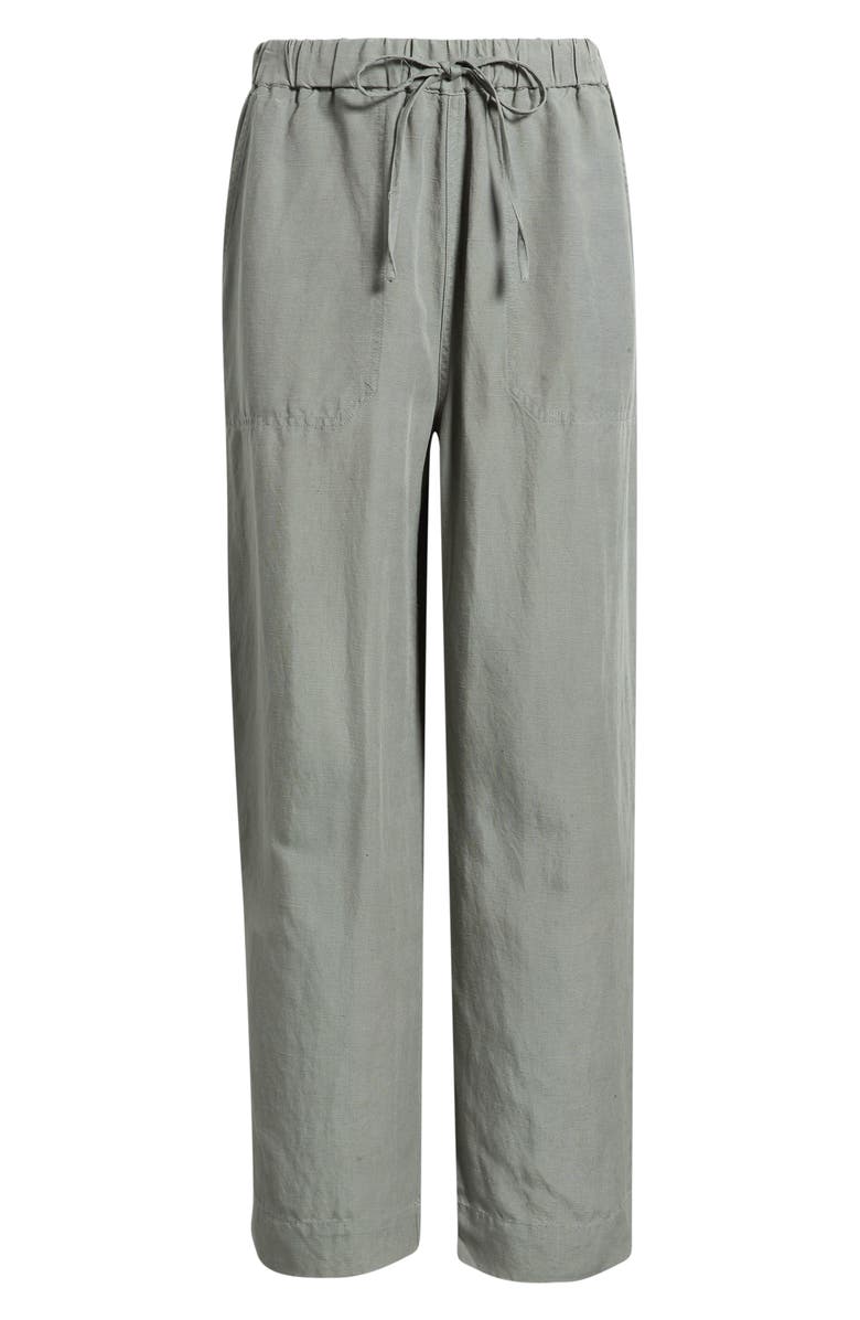 Marine Layer Linen Blend Straight Leg Pants, Alternate, color, Shadow