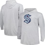 PROFILE Men's Heather Gray Seattle Kraken Big & Tall Pullover Hoodie