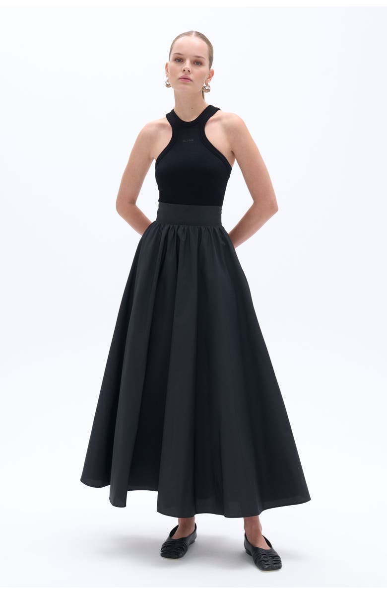 Nocturne High Waist Taffeta Skirt, Alternate, color, 