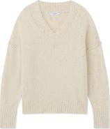 LK Bennett Cara Lambswool Blend V-Neck Sweater