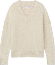 LK Bennett Cara Lambswool Blend V-Neck Sweater