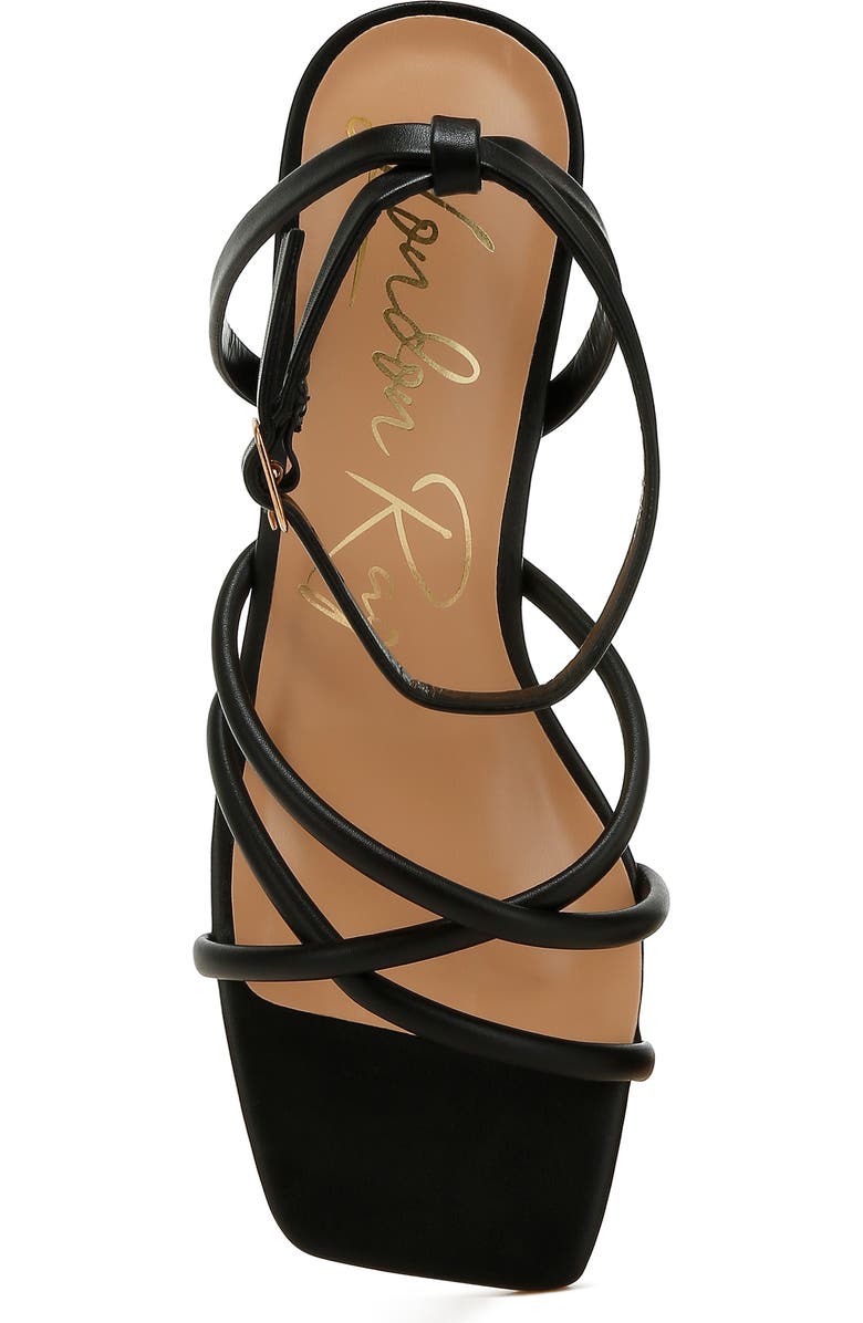 LONDON RAG Alyona Sandal, Alternate, color, Black