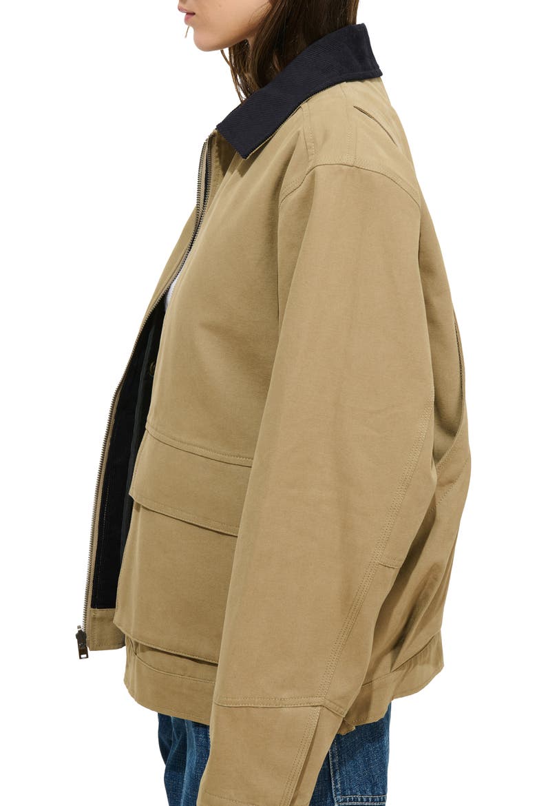 Essex Cotton Canvas Jacket, Alternate, color, KHAKI