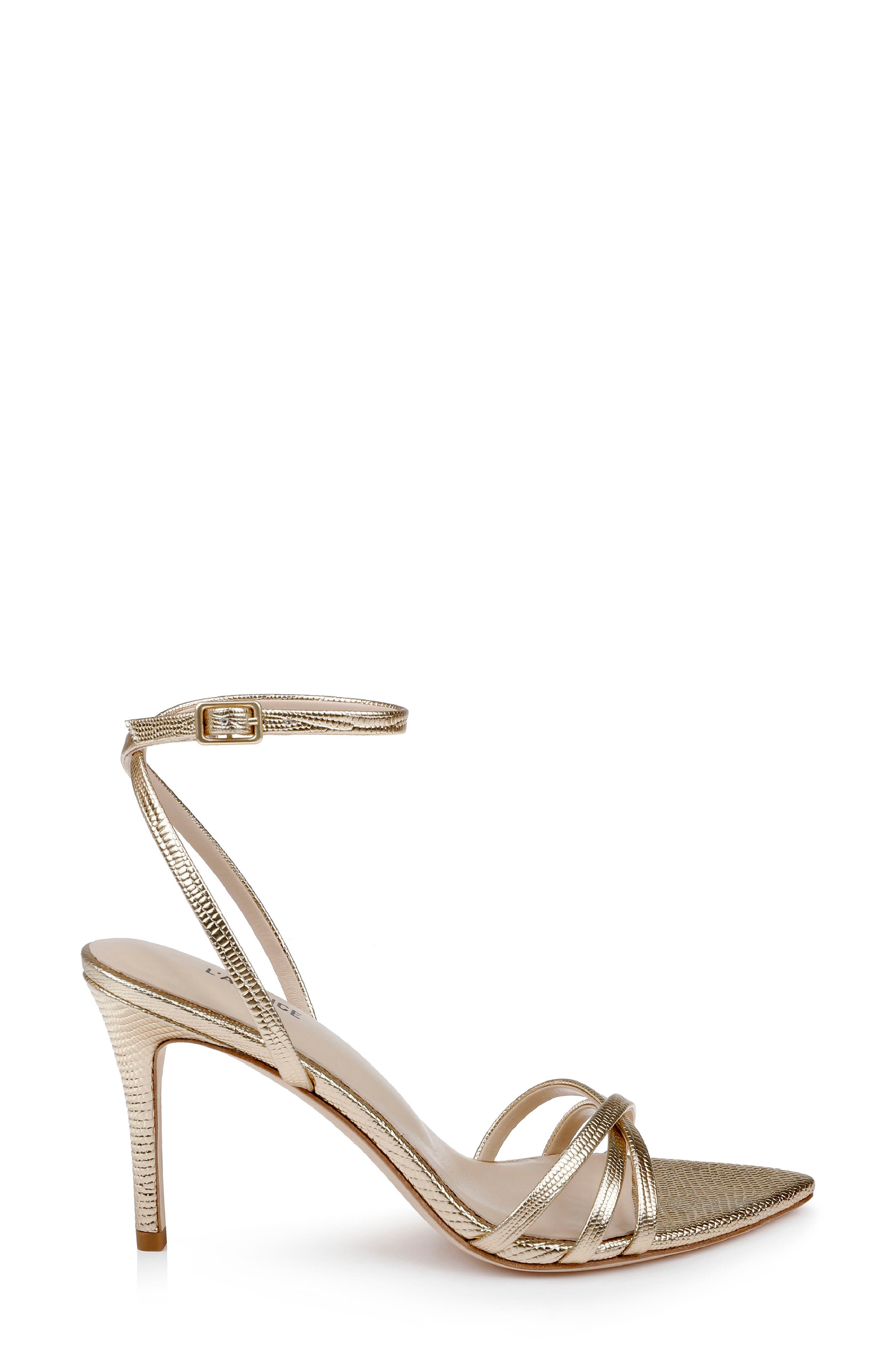 Dua Ankle Strap Sandal, Alternate, color, GOLD LIZARD