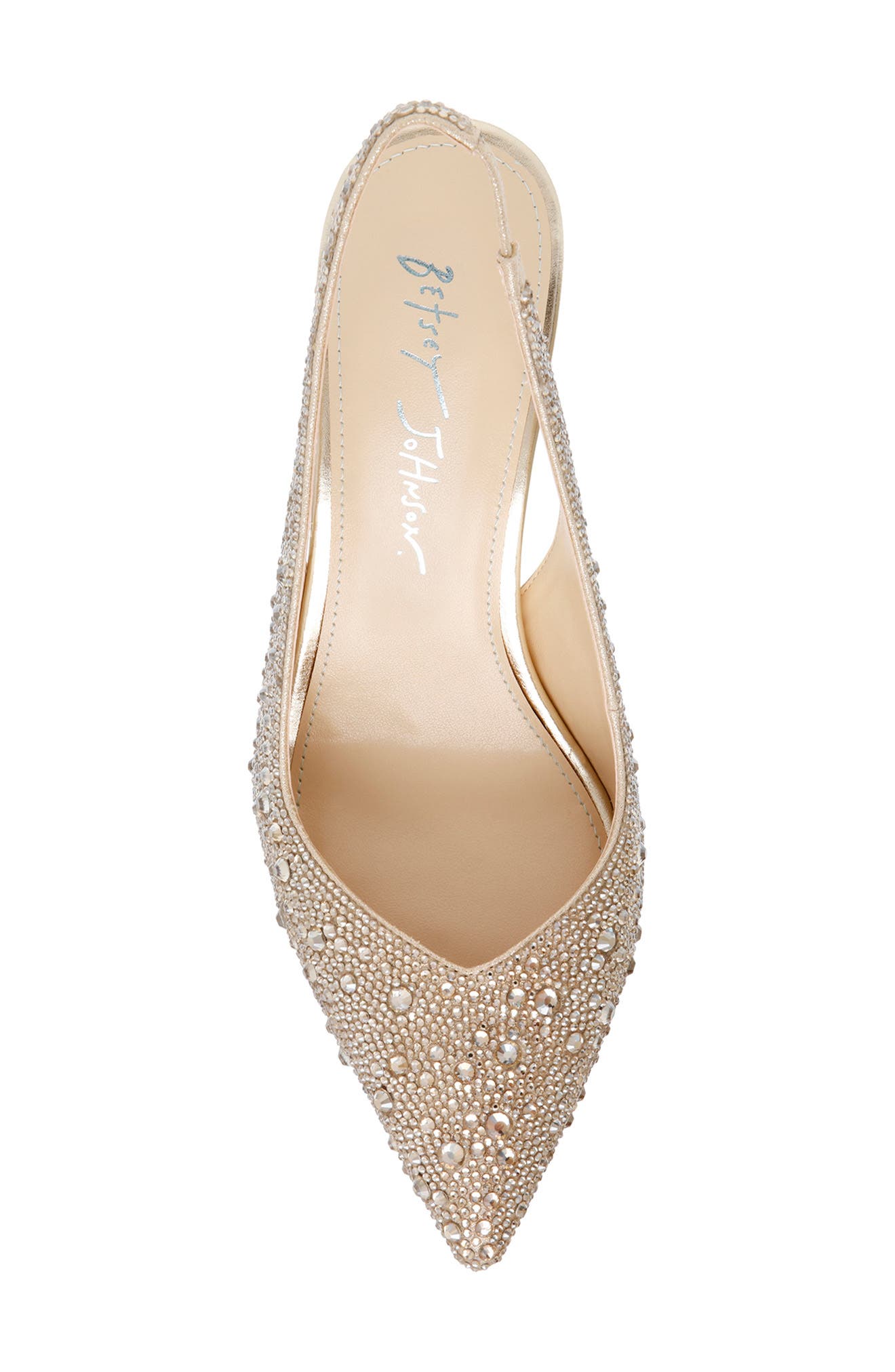 Clark Slingback Pointed Toe Pump, Alternate, color, LT GOLD