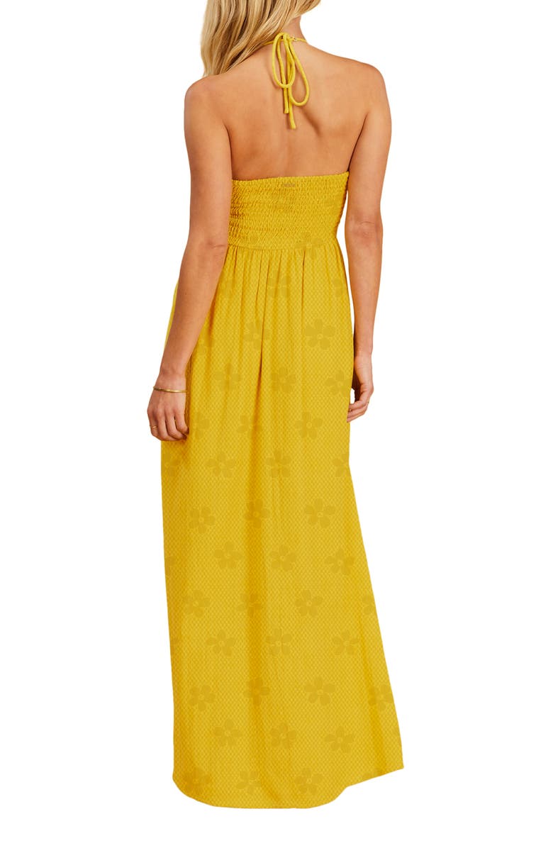 Billabong x The Salty Blonde Sunset Glow Cutout Halter Dress, Alternate, color, 