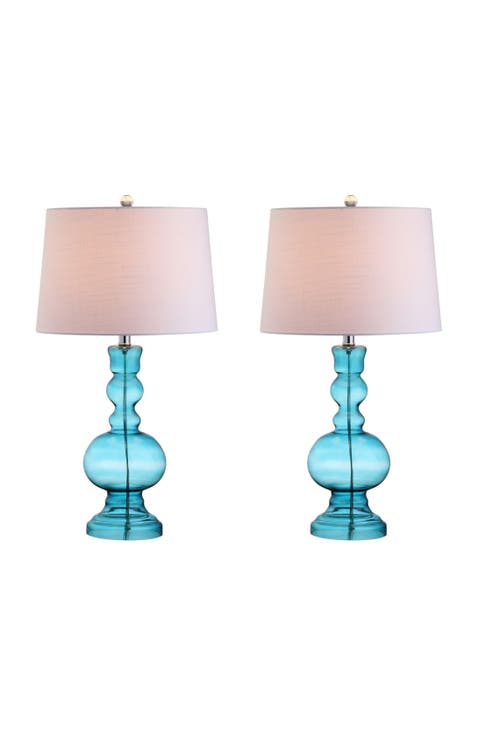 Genie 28.5" Glass LED Table Lamp (Set of 2)