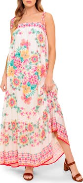 FLYING TOMATO Tie Strap Maxi Dress