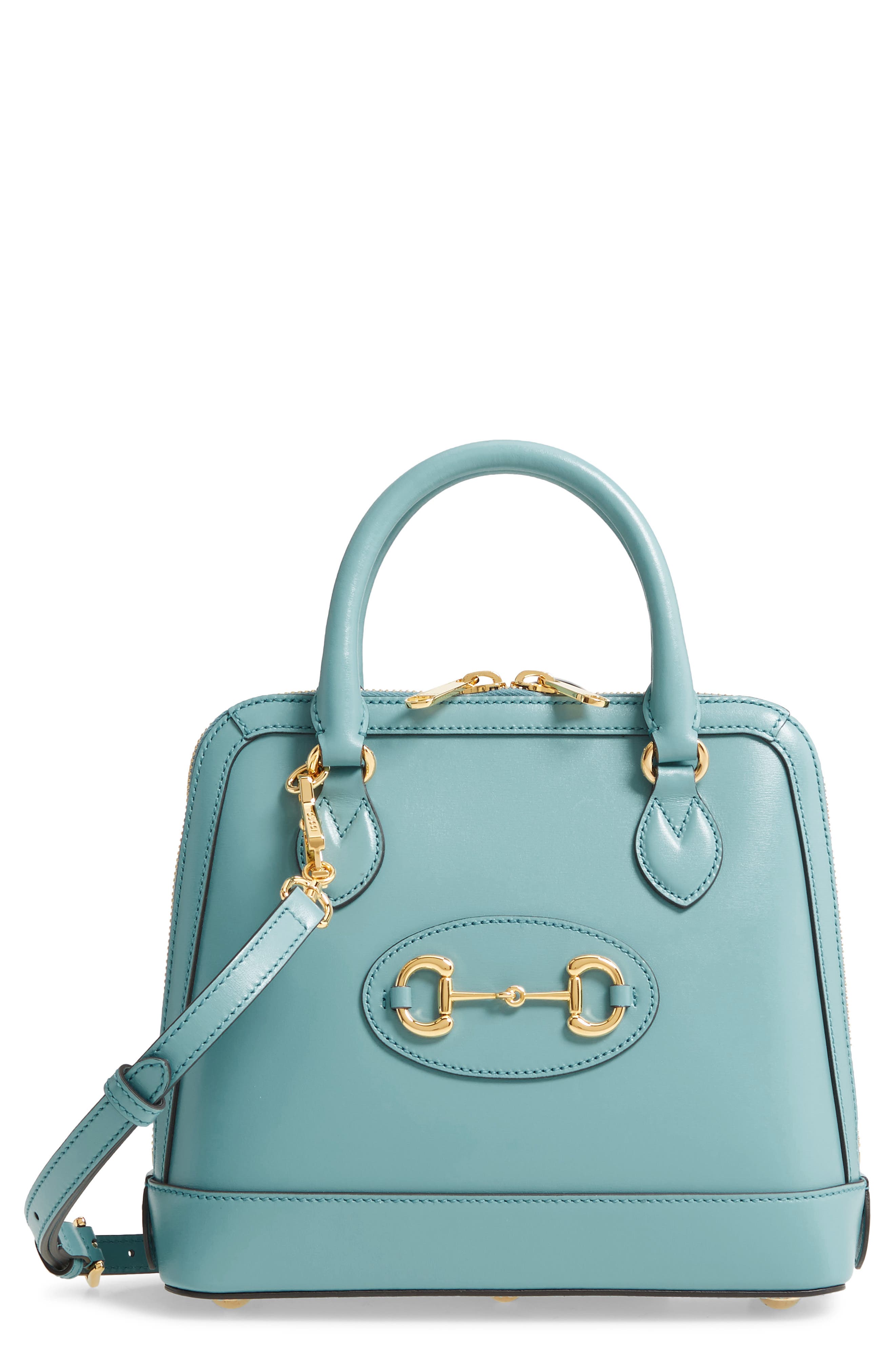 Gucci Small 1955 Horsebit Leather Satchel, Main, color, 