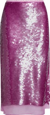 ASTR the Label Sequin Midi Skirt