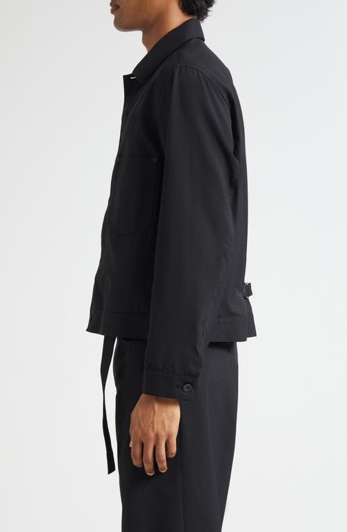 Sacai Woven Shirt In Black
